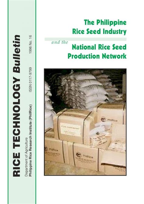 Philippine Rice Research Institute (PhilRice) ISSN 0117.